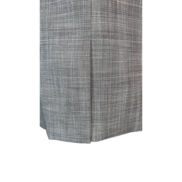 DKNY Size 4 Gray Plaid Open-Front Blazer Polyester Blend Formal Business Attire - Picture 13 of 14